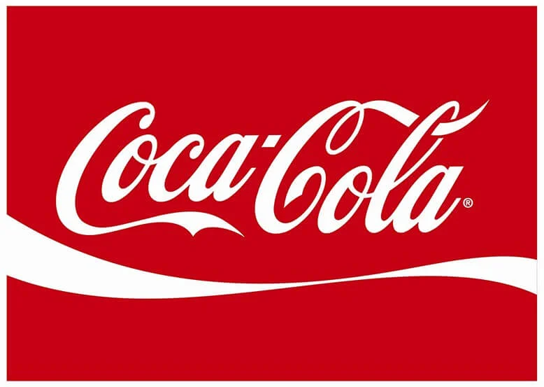 Coca-Cola logo featuring classic cursive typography